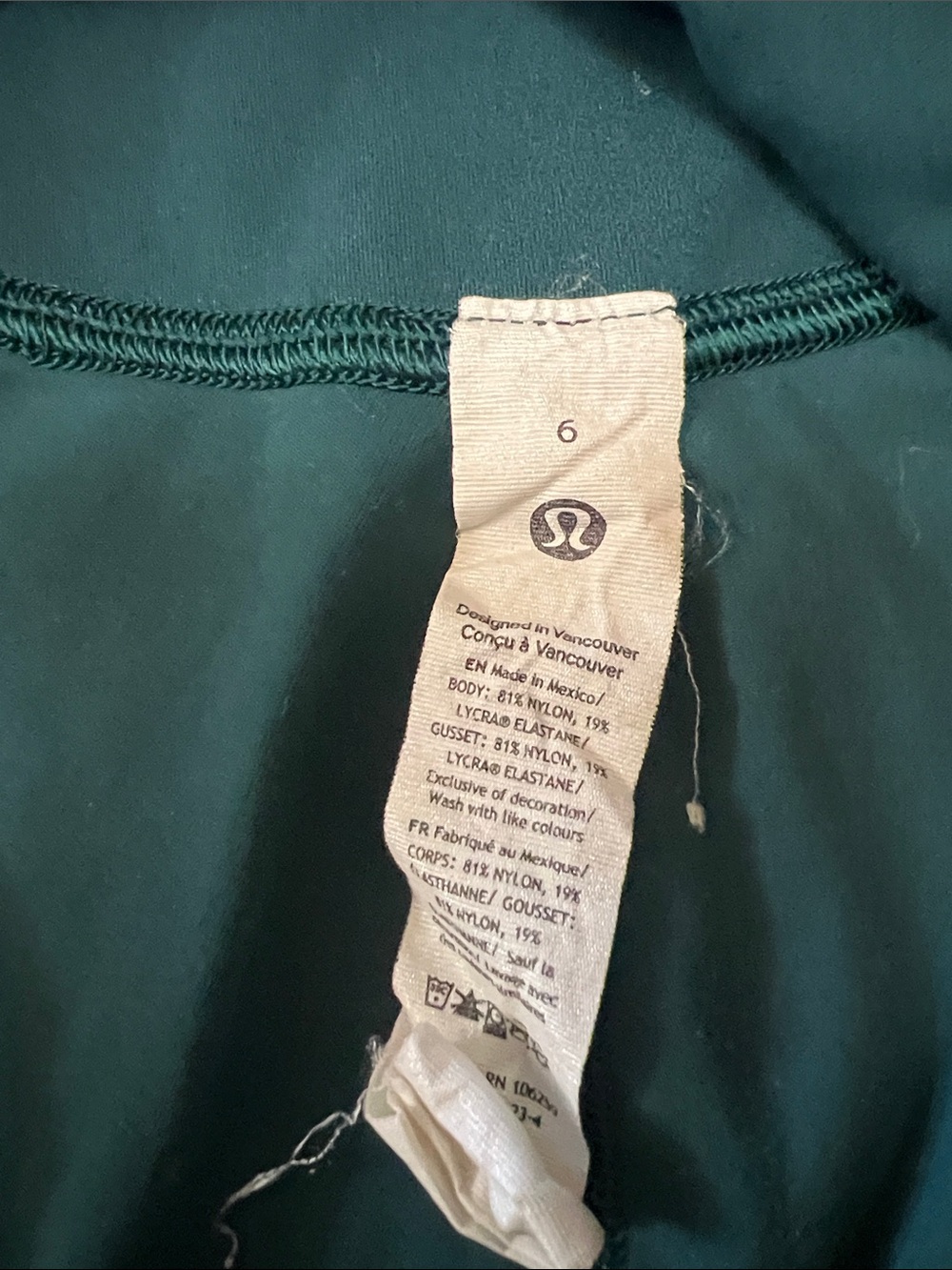 Lululemon High-Rise Leggings in Deep Green - Picture 5 of 5